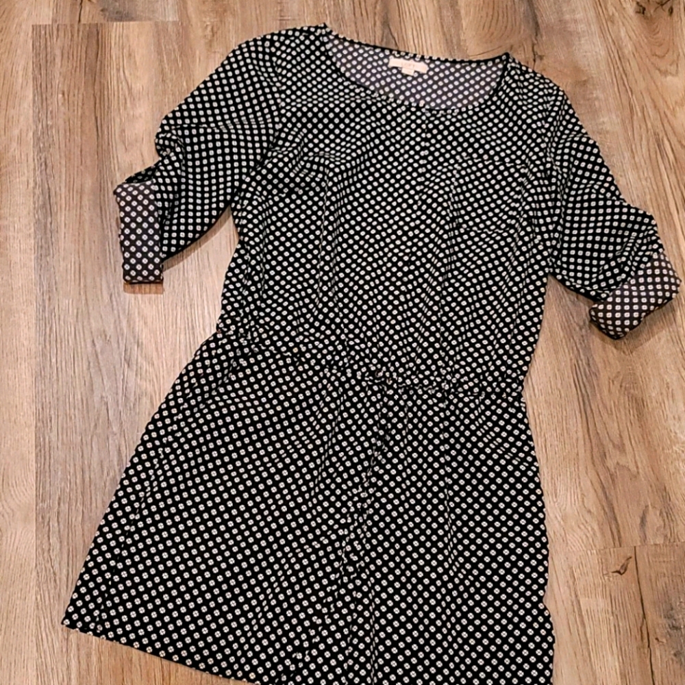 Loft Romper Black White